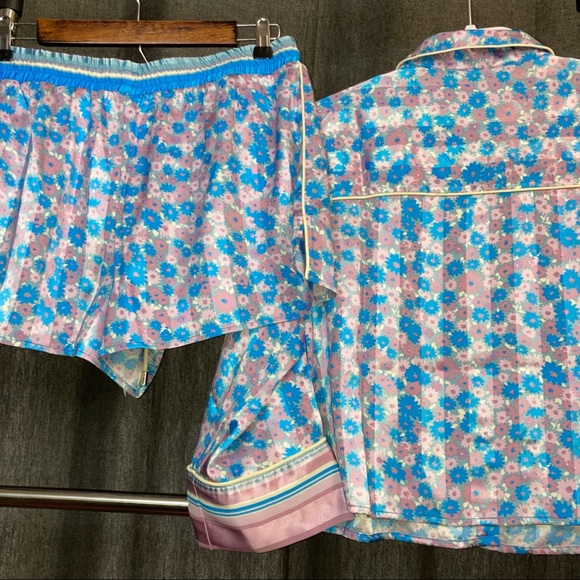 Free People Pillow Talk Silky Satin PJ Pajama Set NEW WITH TAGS - Picture 12 of 16